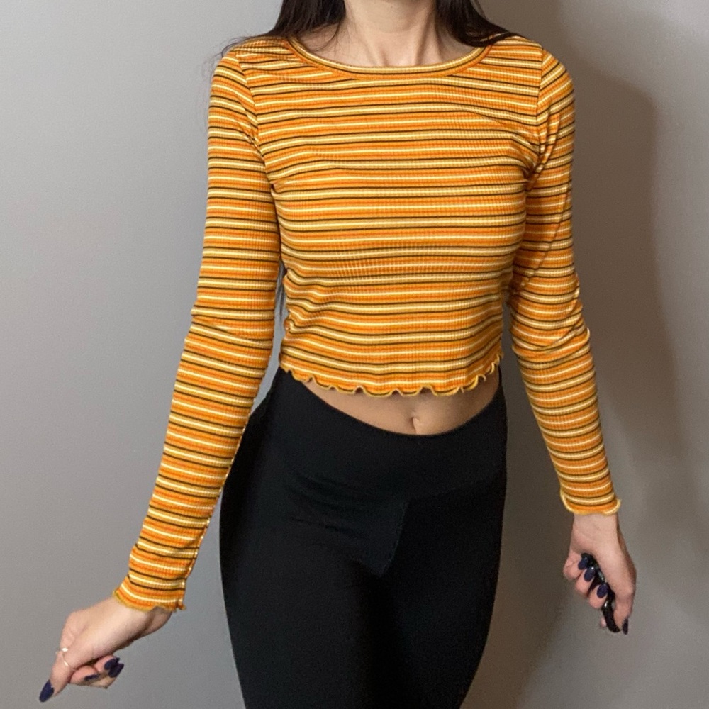 Yellow Striped Top